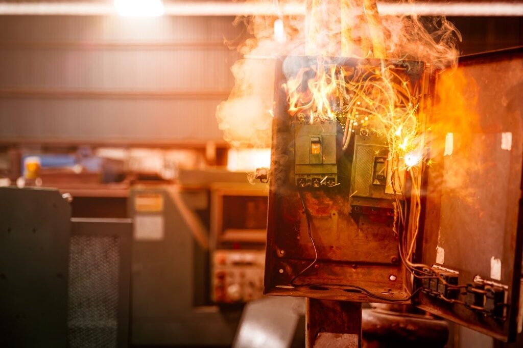 A Circuit Breaker on Fire | Electrical Information